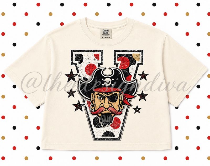 Vintage Style Mascot Polka Dot