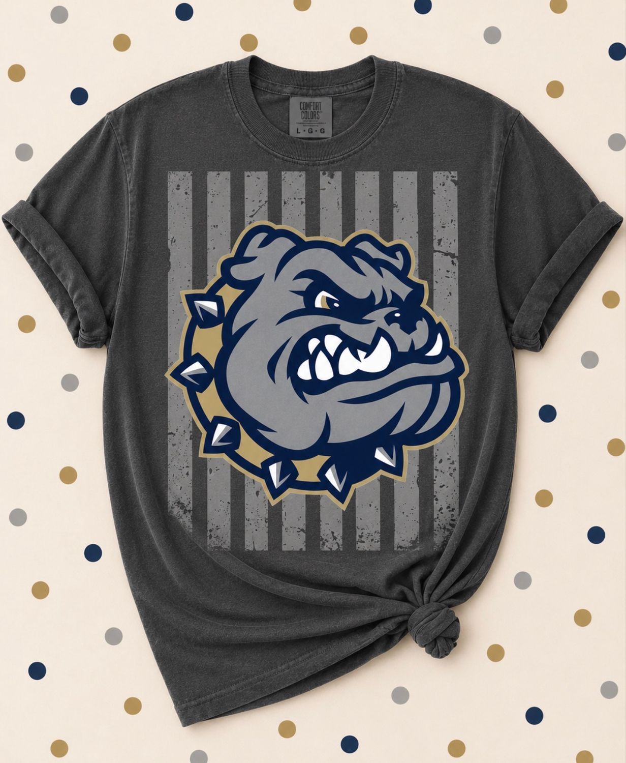 Mascot Striped Background