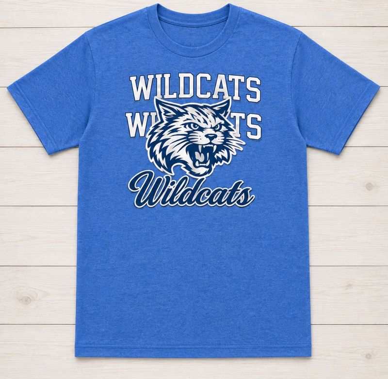 Wildcats Stacked Mascot