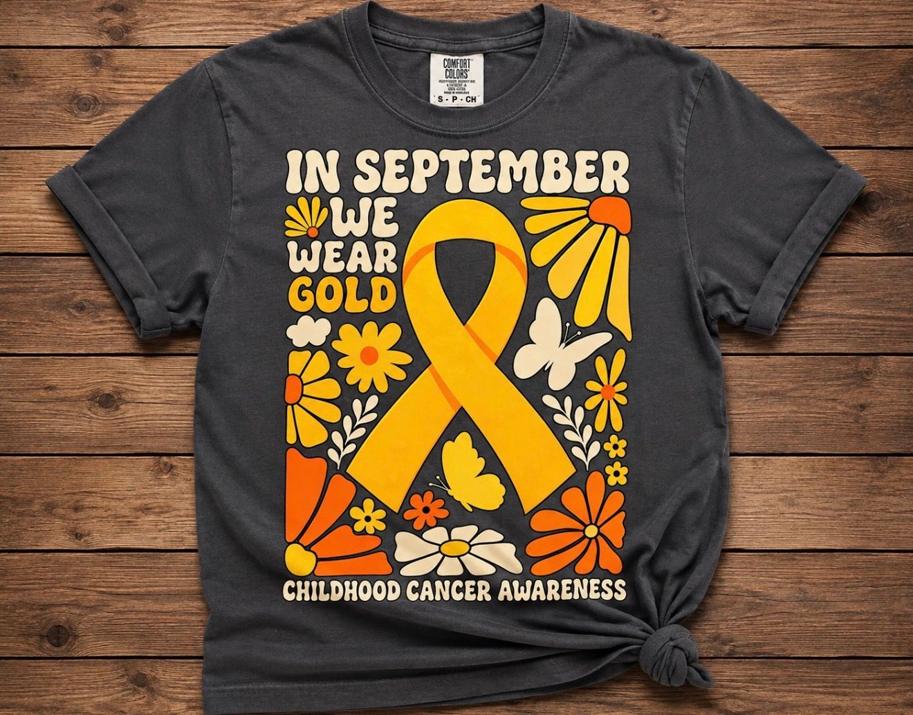 Floral In September We Wear Gold