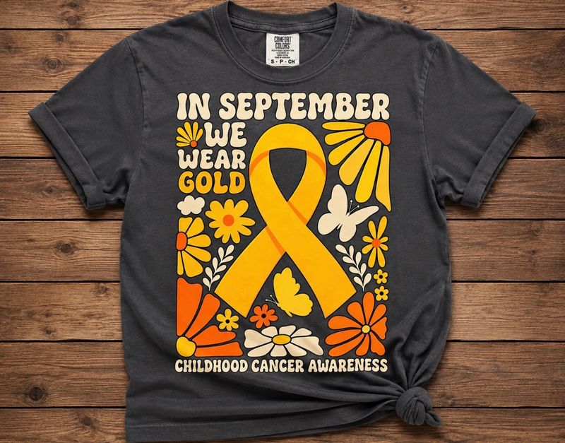 Floral In September We Wear Gold