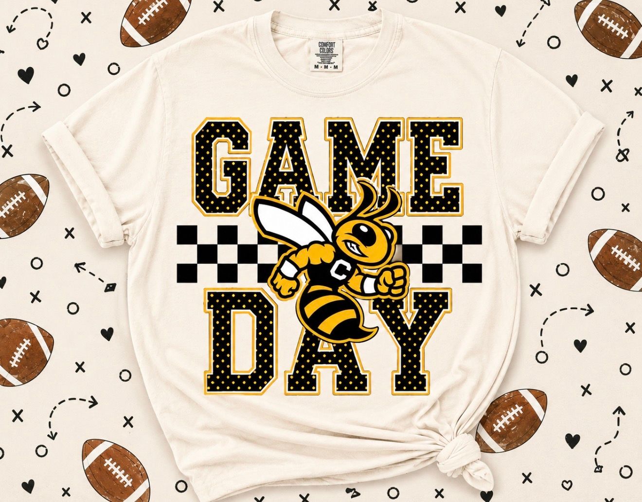 Polka Dot Game Day Check