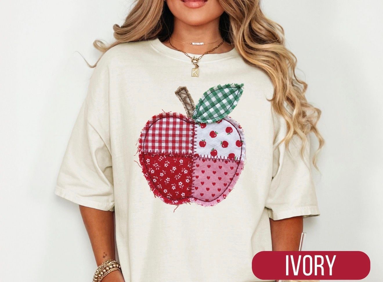 Faux Quilted Apple