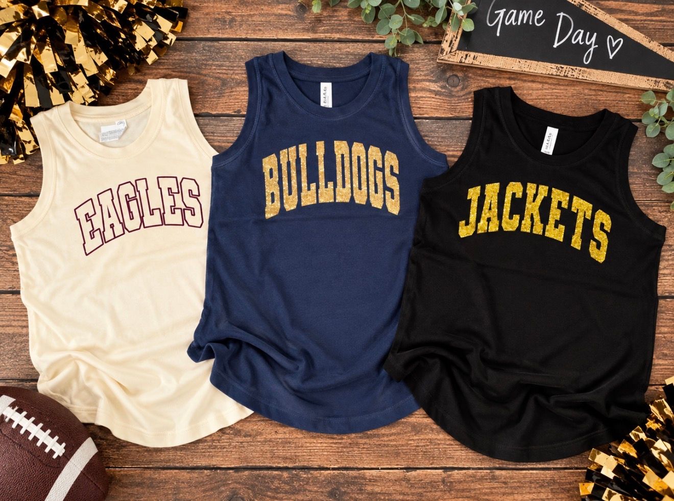 Varsity Font Mascot Tank
