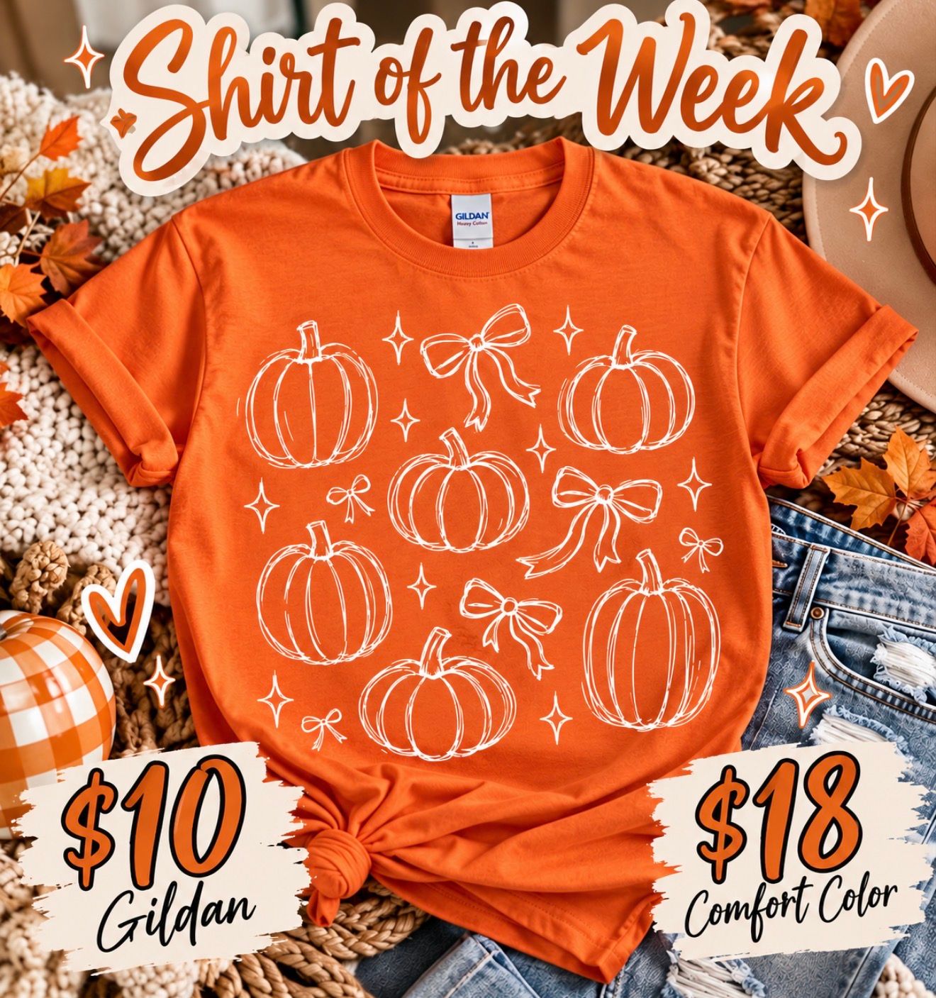 Pumpkins &amp; Bows — Shirt of the Week