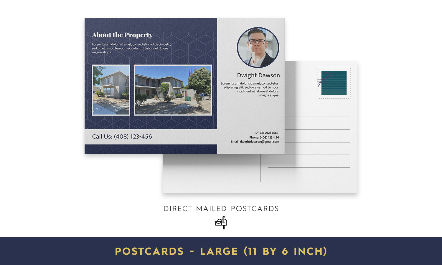 Direct Mailed Postcards - Large