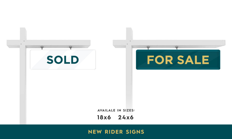 Rider Sign - Regular (PVC)