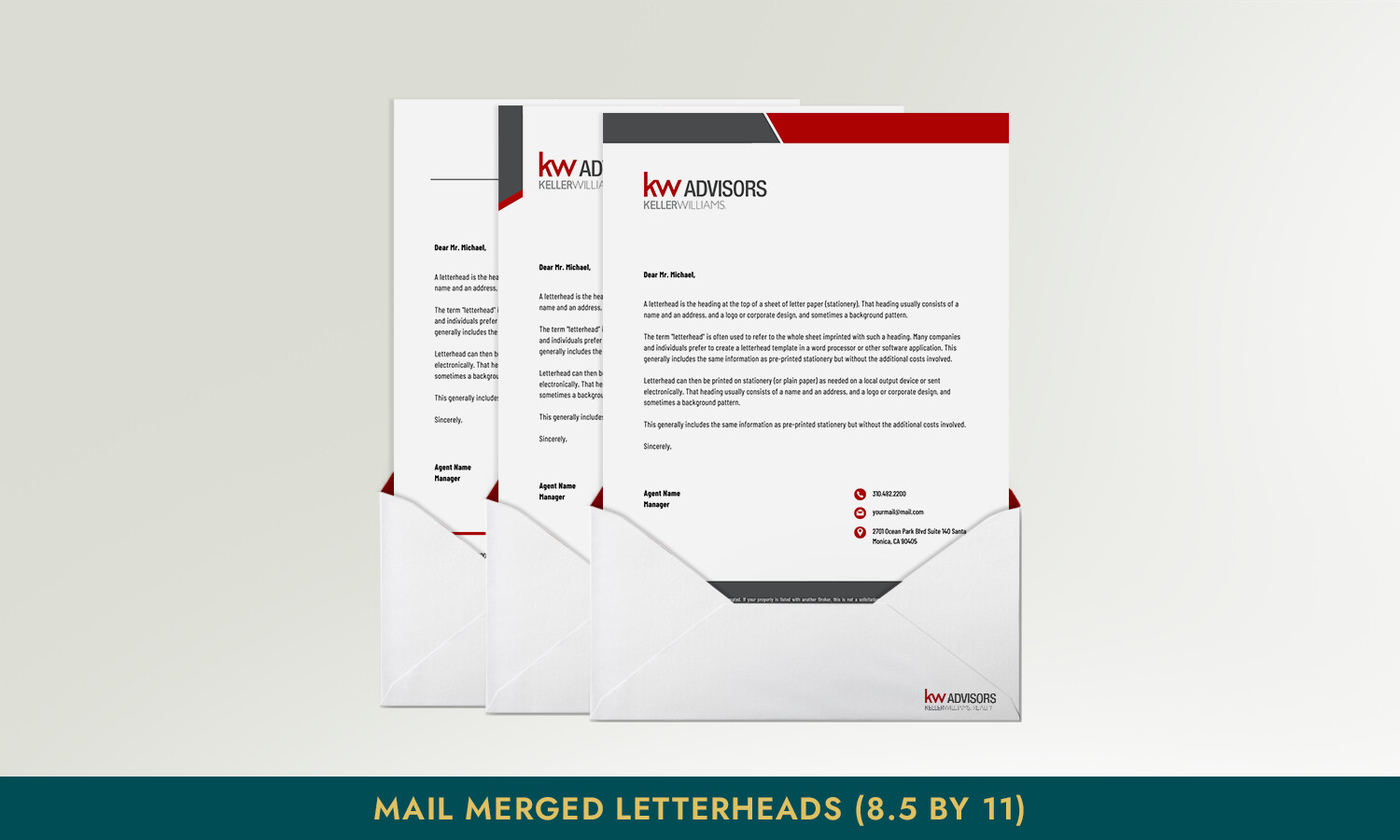 Mail Merged Letterheads