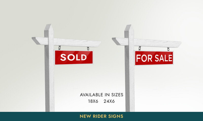 Rider Sign - Regular (PVC)