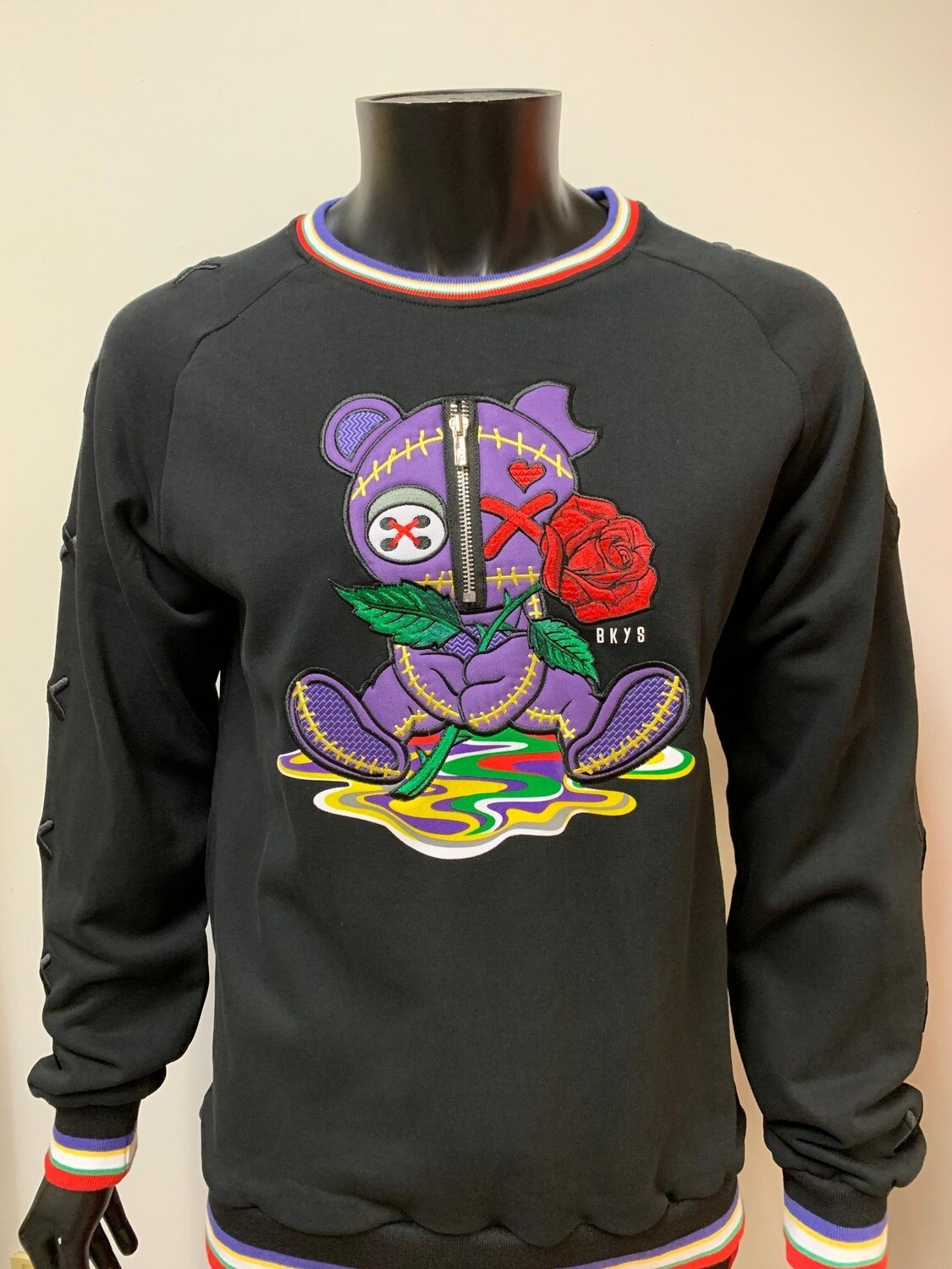 BKYS Melancholy Crewneck with Patch (Black)