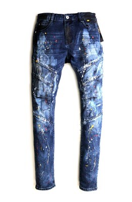 KLEEP Peppertone Washed Skinny Denim Jean Pants
