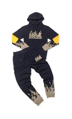 Civilized ​Reflective 3M Flame Set (Blue)