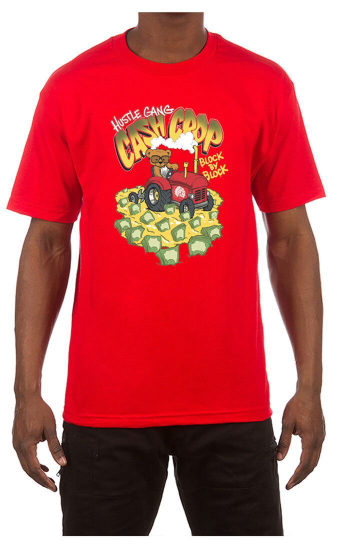 HUSTLE GANG Cash Crop T-Shirt (Red)