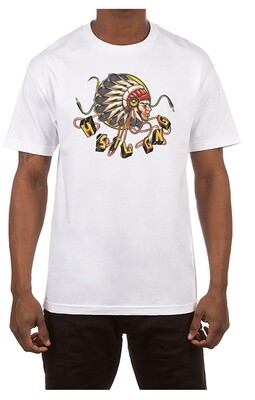 HUSTLE GANG Cyborg Chief T-Shirt (White)