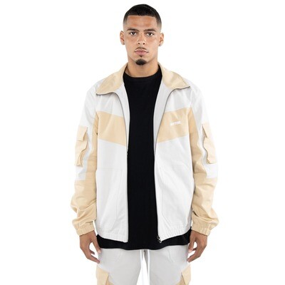 E.P.T.M. Khaki Color Block Twill Jacket &amp; Pants Set