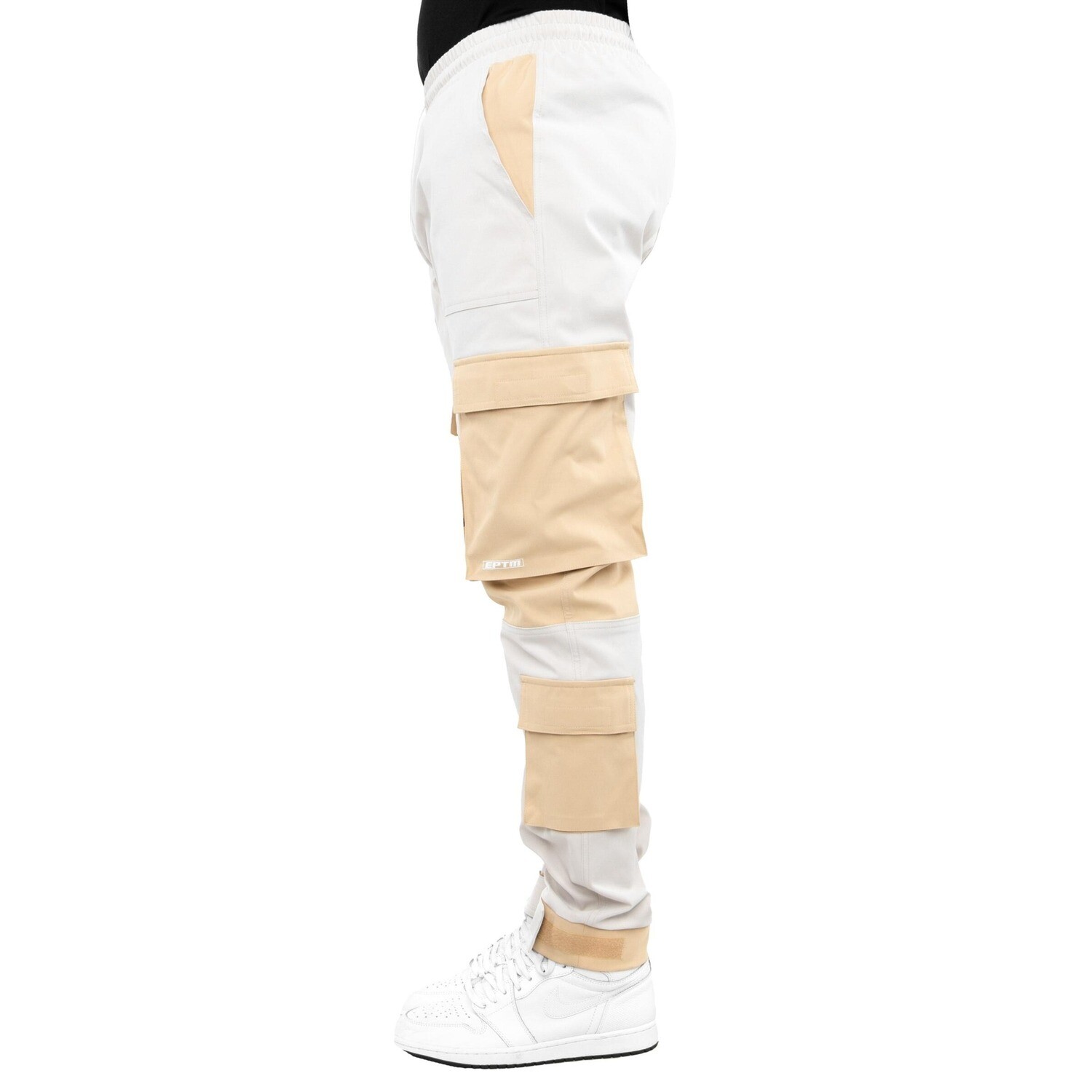 E.P.T.M. Khaki Color Block Twill Jacket &amp; Pants Set
