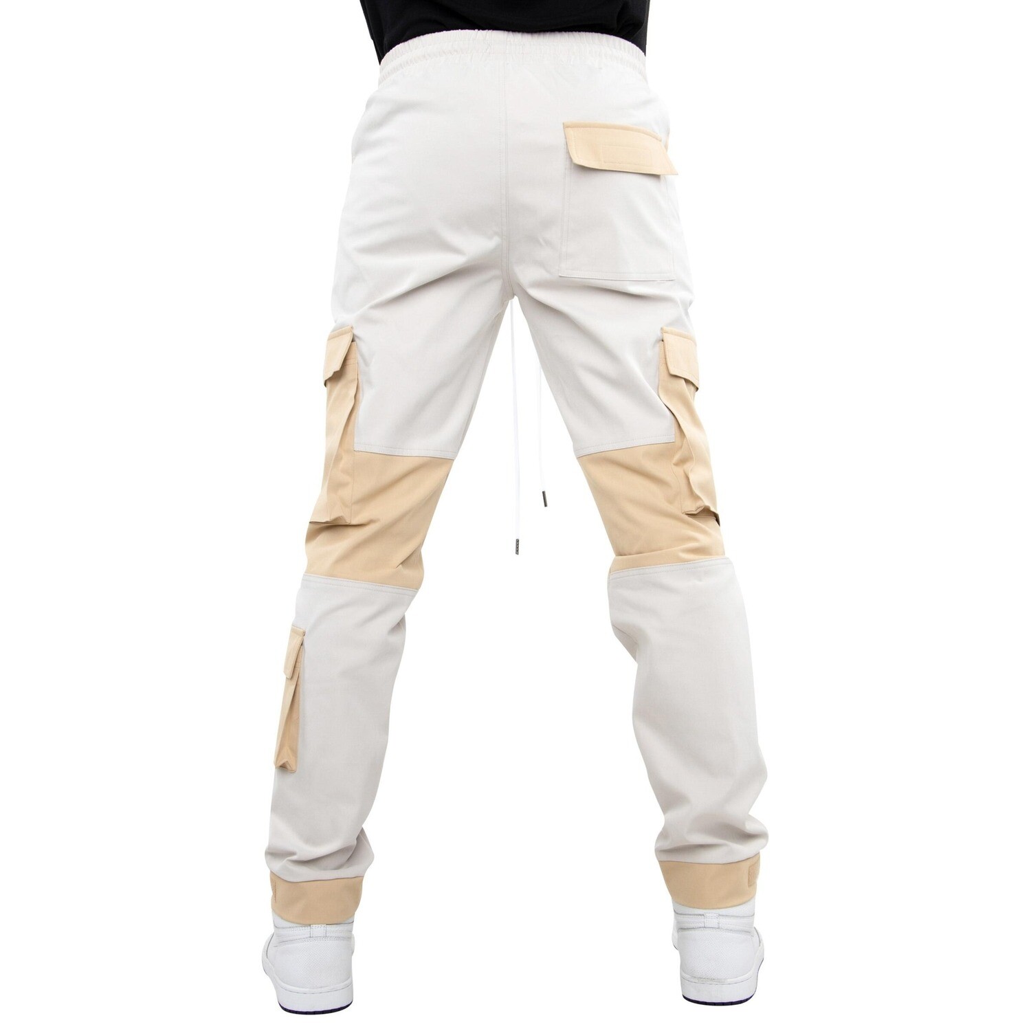 E.P.T.M. Khaki Color Block Twill Jacket &amp; Pants Set