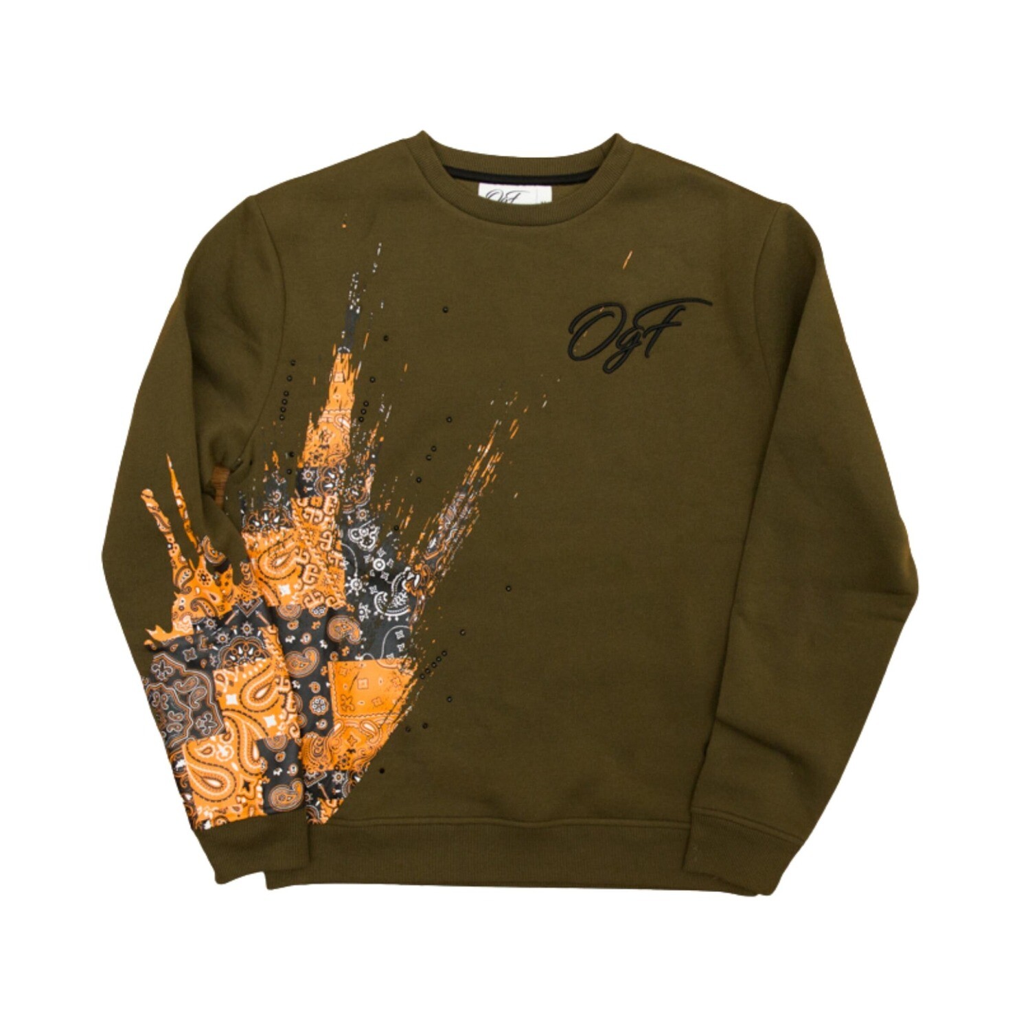 OGF Splat Crewneck Sweat Shirt (Olive)