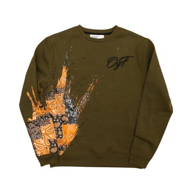 OGF Splat Crewneck Sweat Shirt (Olive)