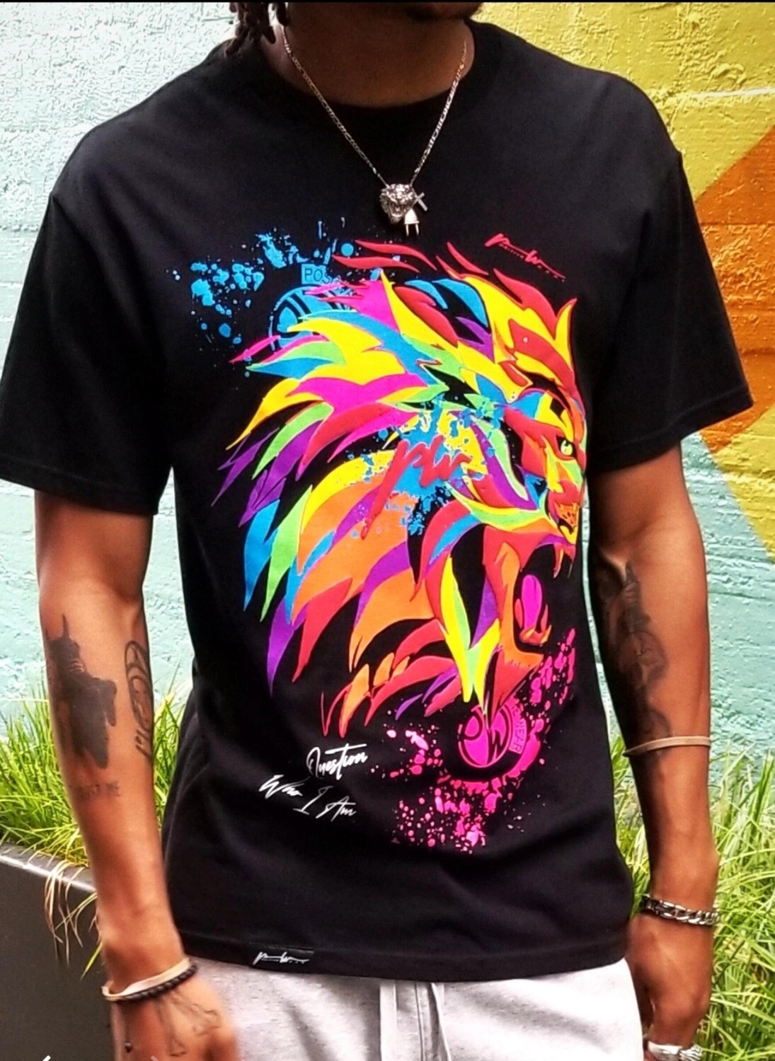 Positive Ware LION ROAR T-Shirt (Black)
