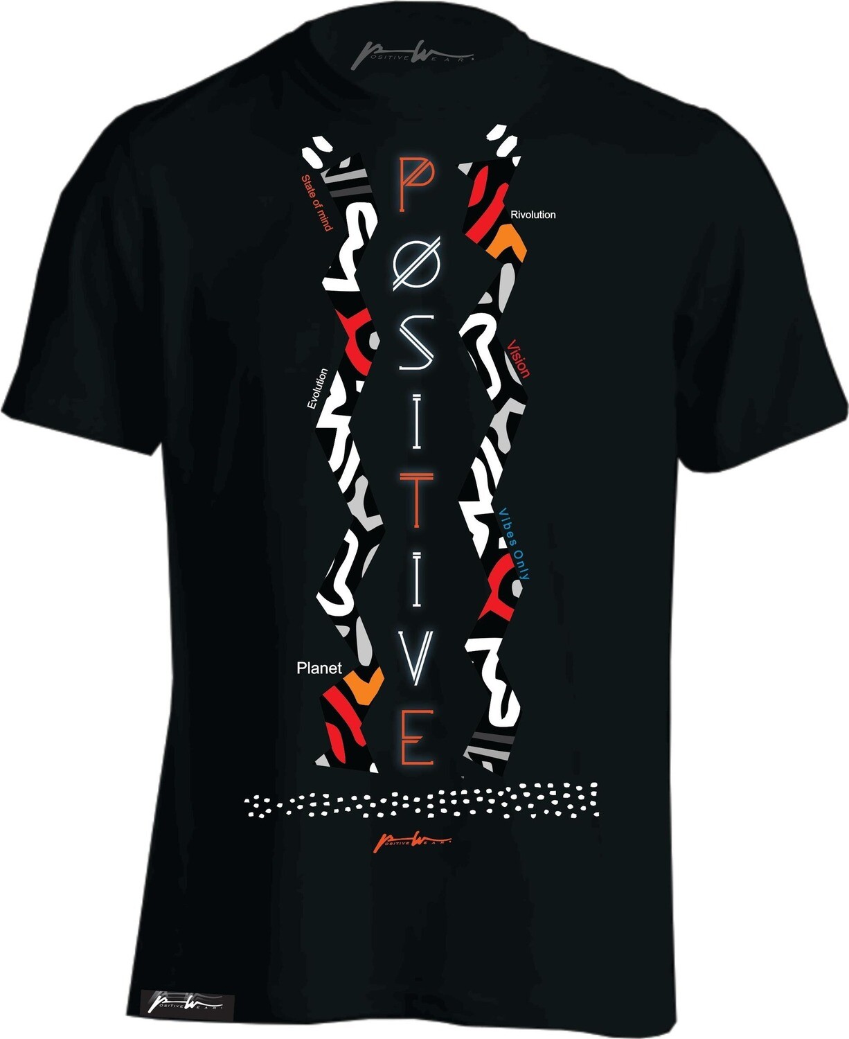Positive Ware Zig Zag T-Shirt (Black)
