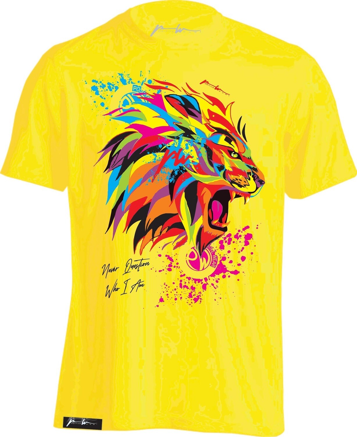 Positive Ware LION ROAR T-Shirt (Yellow)