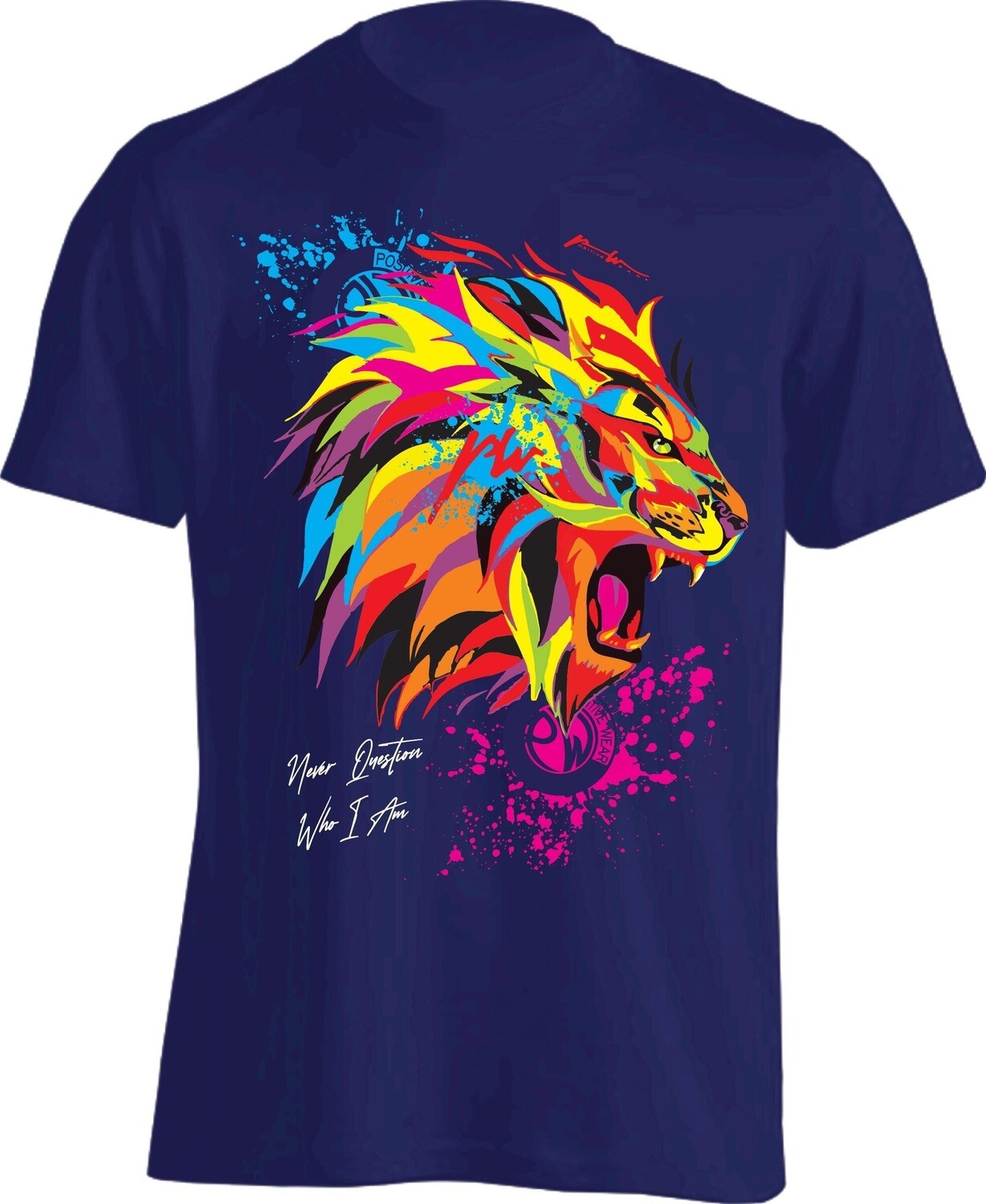 Positive Ware LION ROAR T-Shirt (Navy)