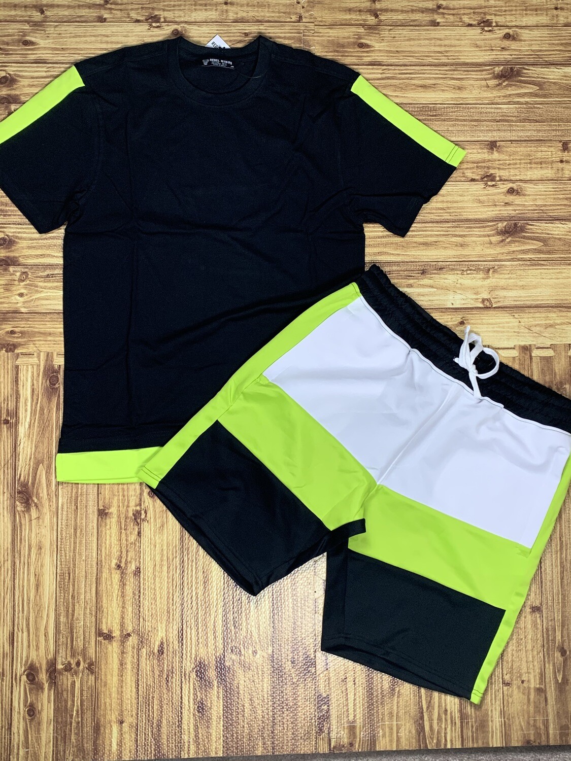Rebel Minds Color Block  (Green/White/Black)