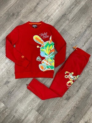 BKYS Lucky Charm Painted  Red Set