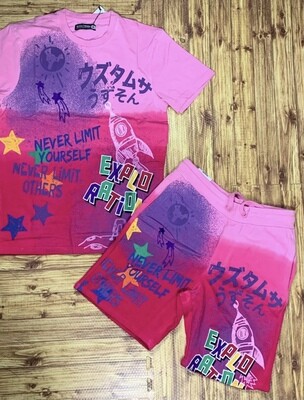 Rebel Minds Explorer Short Set (Pink)
