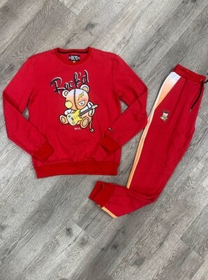 BKYS &quot;Rock’d&quot; Jogger Set (Red)