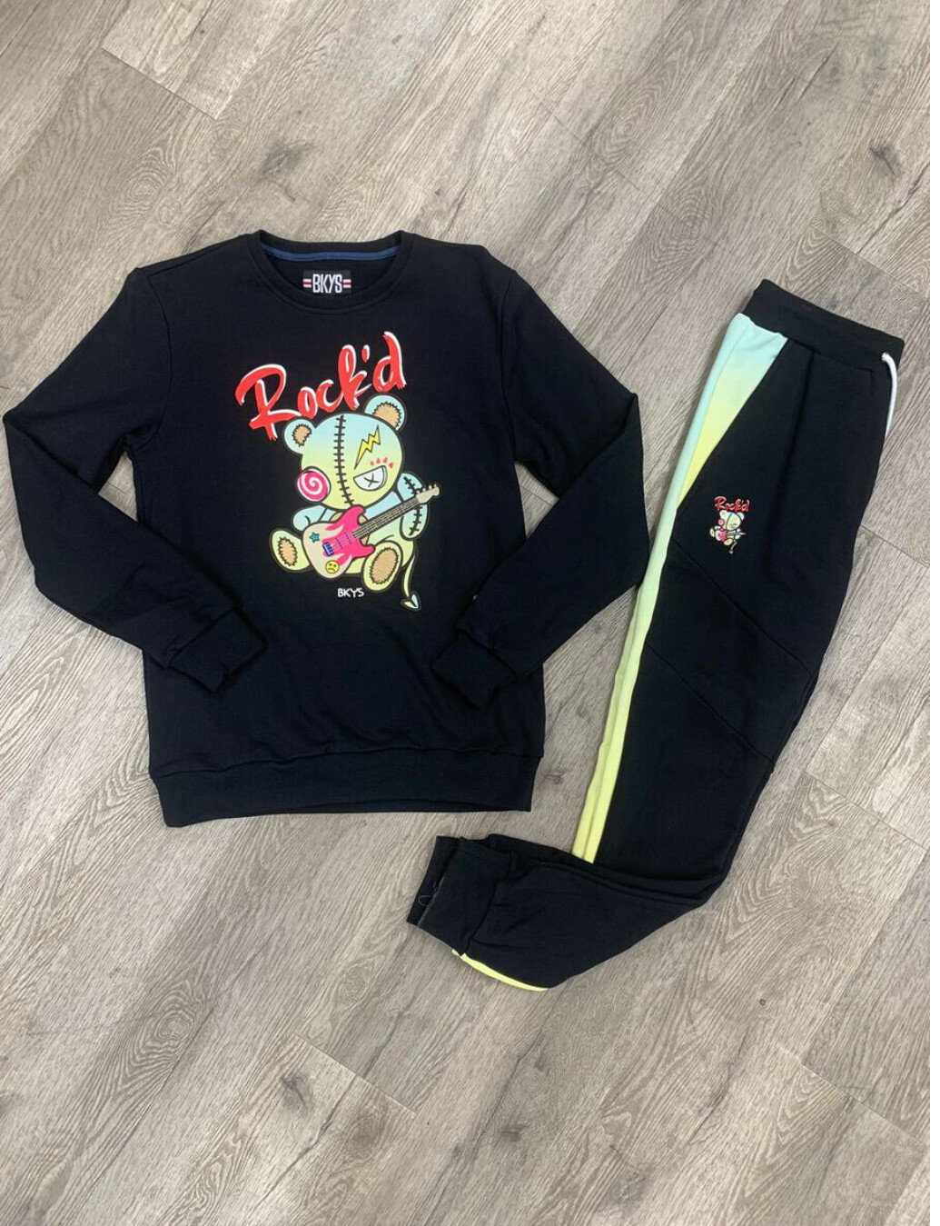 BKYS &quot;Rock’d&quot; Jogger Set (Black)