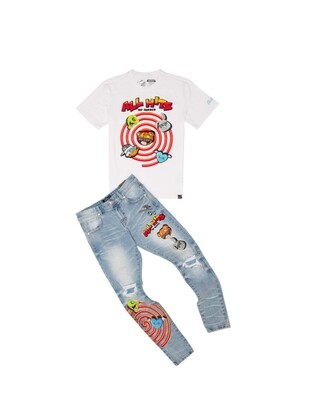 Civilized All Hits No Misses (White/Lt. Blue)