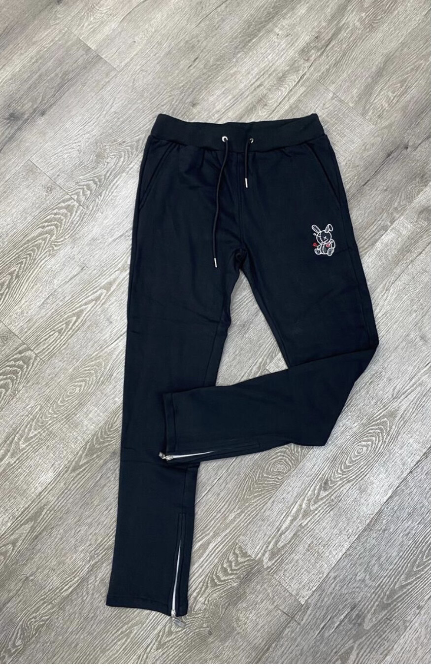 BKYS “Lucky Charm” Zip Down Hoodie &amp; Jogger Set (Black)