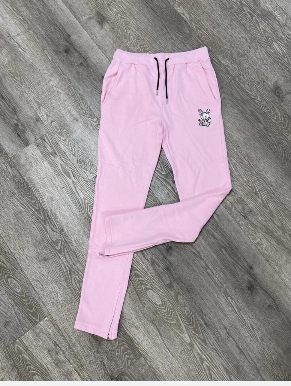 BKYS “Lucky Charm” Zip Down Hoodie &amp; Jogger Set (Bubble Gum)