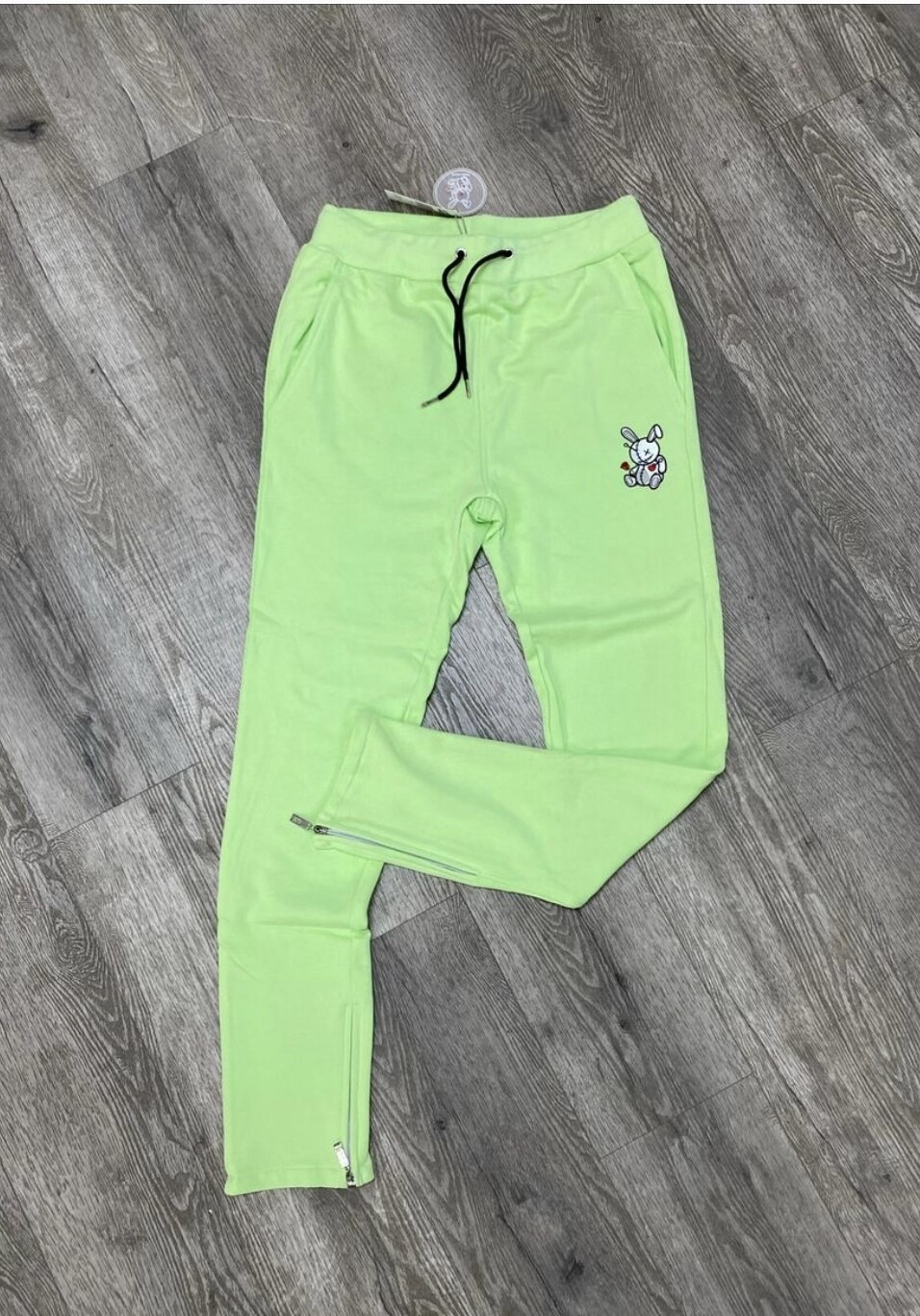 BKYS “Lucky Charm” Zip Down Hoodie &amp; Jogger Set (Pastel Lime)