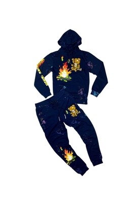 Civilized “Burning Cash” Set (Navy)