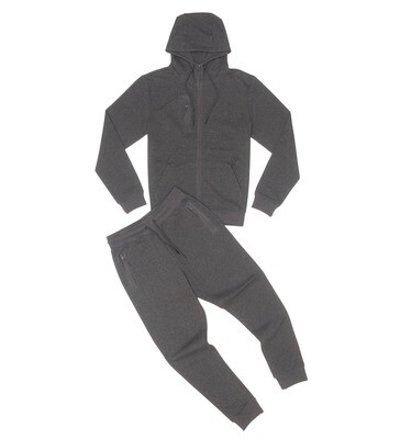 North Republic Solid Color Tech Fleece Joggers (Dark Gray)