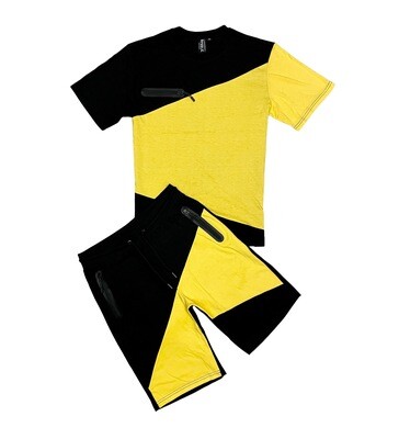 North Republic Color Block Short Set (Gold)