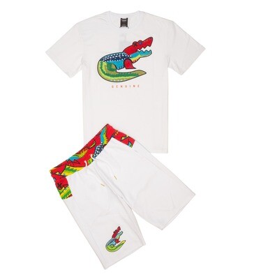 Genuine Gator Short Set (White)