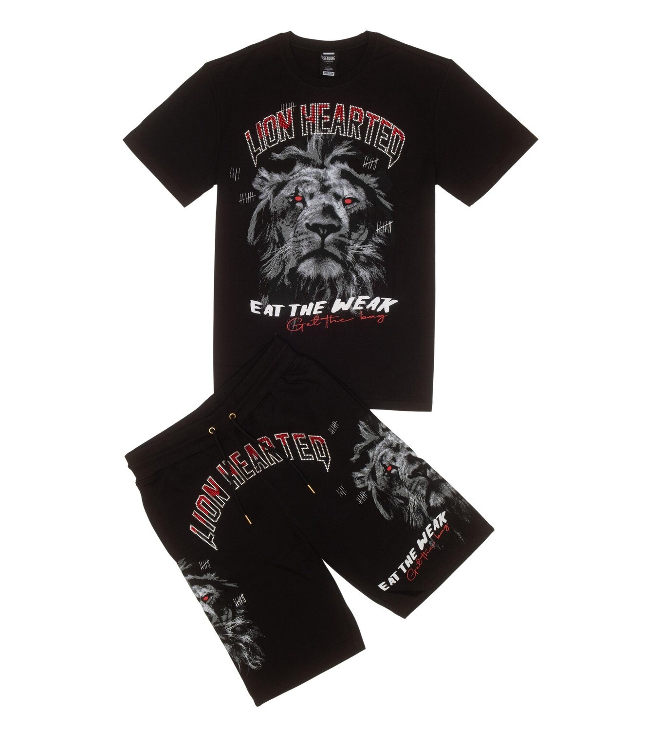 Genuine Lion Hearted &quot;Eat The Weak&quot; Short Set