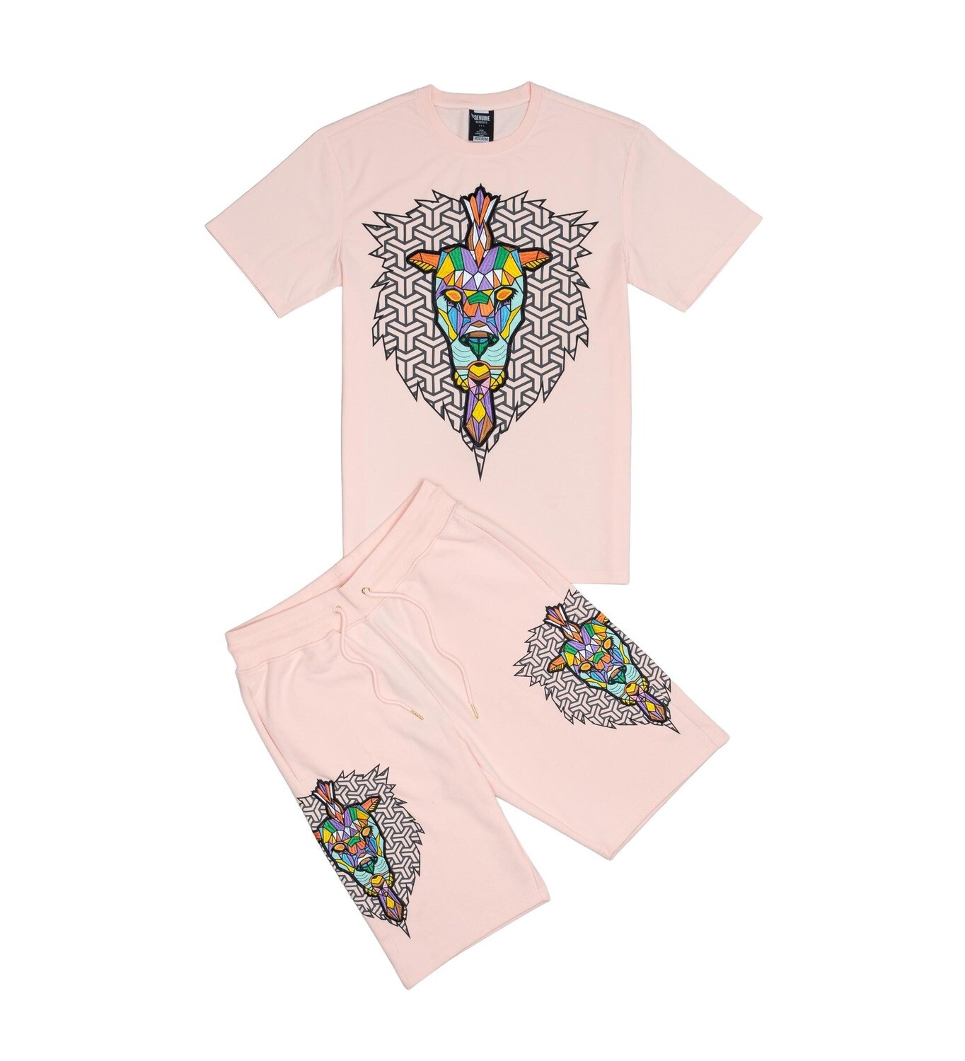 Genuine Crowned Lion Short Set (Pink)