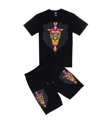 Genuine Crowned Lion Short Set (Black)