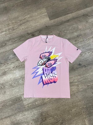 BKYS  &quot;Hit Or Miss&quot; T-Shirt (Pink Haze)