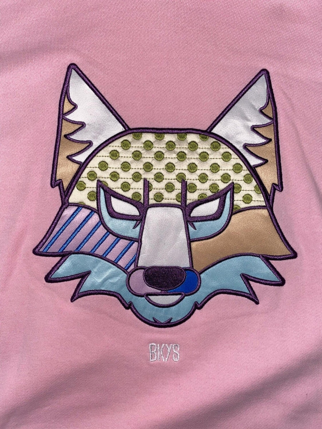 BKYS &quot;Geometric Wolf&quot; Hoodie (Bubblegum)