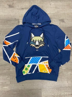 BKYS &quot;Geometric Wolf&quot; Hoodie (Midnight)