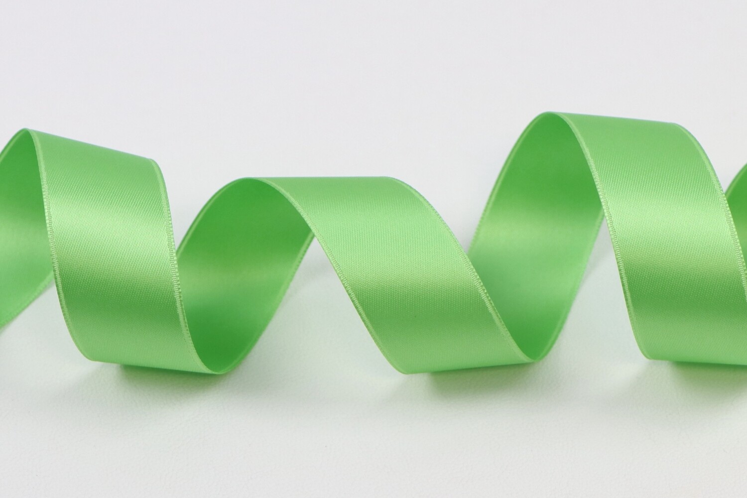 Band Satin Double Face &quot;spring green&quot;