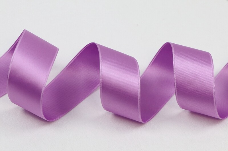 Band Satin Double Face &quot;lilas&quot;