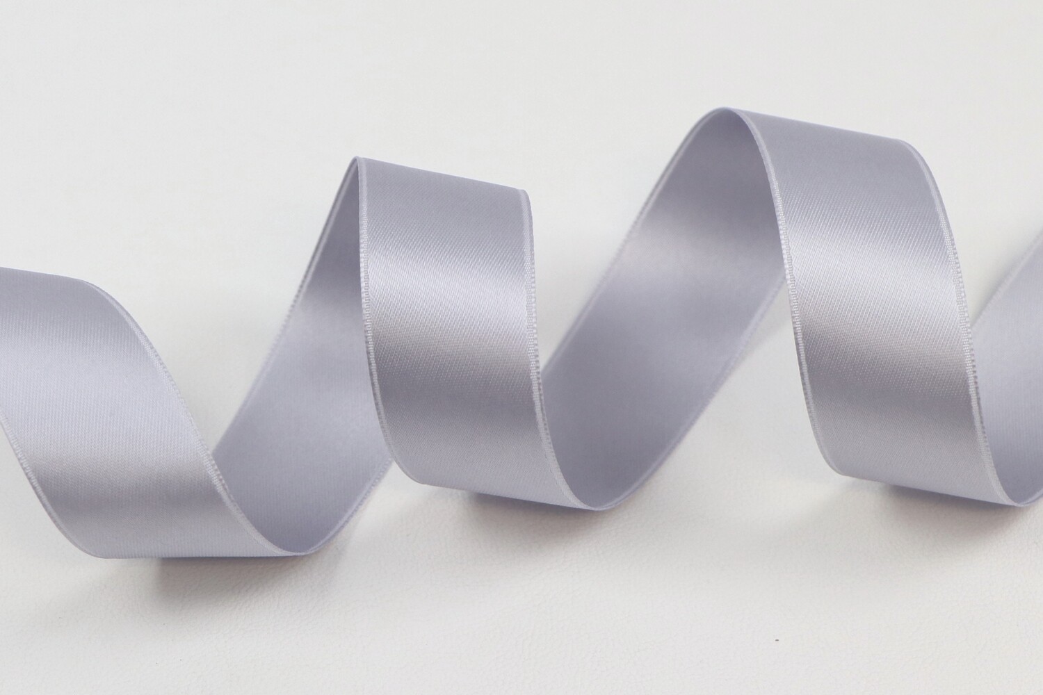 Band Satin Double Face &quot;silver&quot;