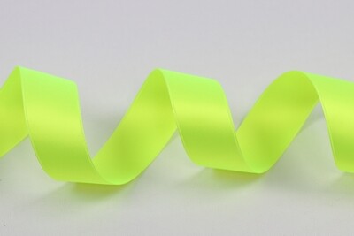 Band Satin Double Face &quot;neon yellow&quot;